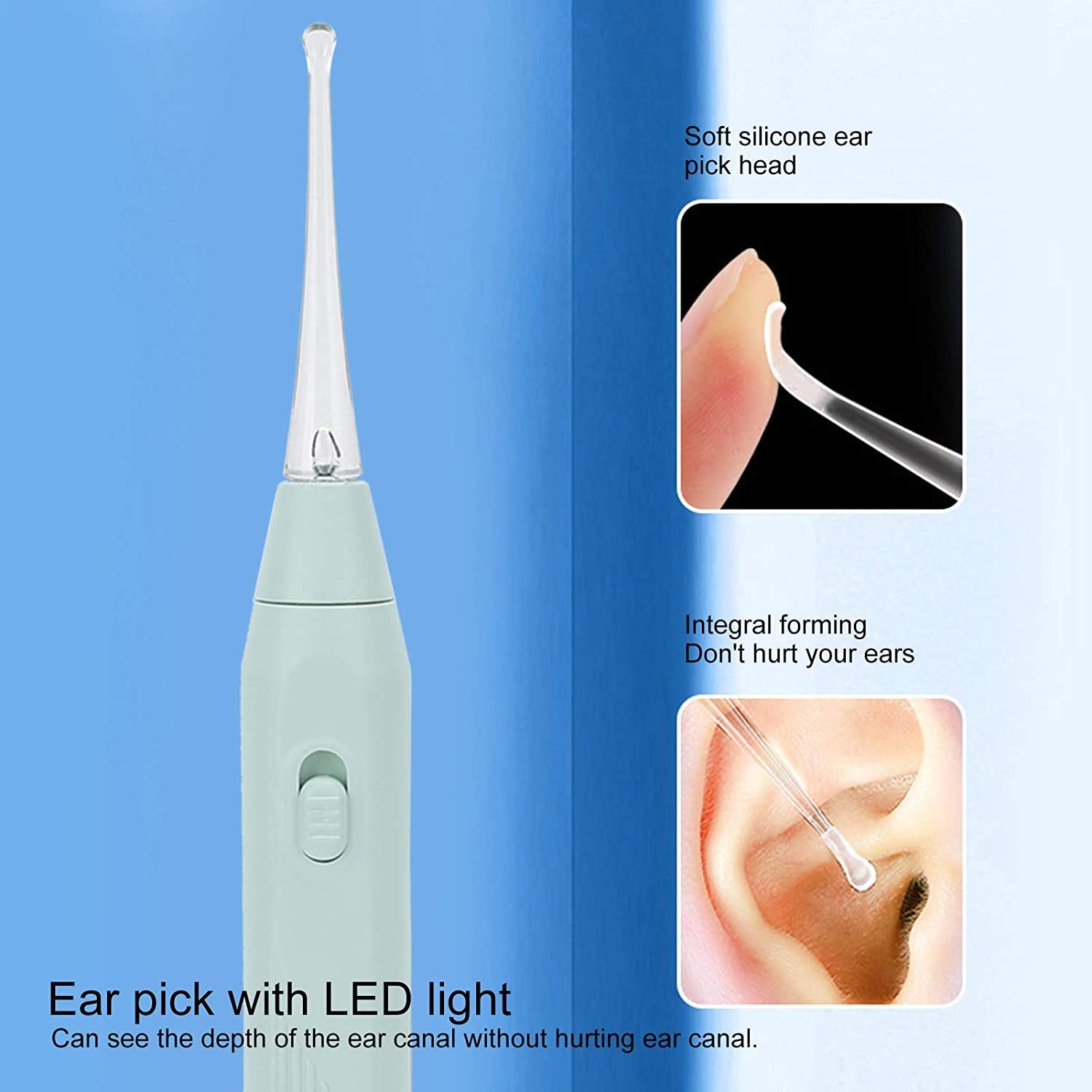 MAYCREATE 3Pcs Ear Cleaner Kit With Metal Storage Box, Earwax Spoon Digger & Tweezers, LED Light Ear Picking Tools Kit for Adults and Kids Ears Cleaning(Batteries Included) MAYCREATE 3Pcs Ear Cleaner Kit With Metal Storage Box, Earwax Spoon Digger & Tweezers, LED Light Ear Picking Tools Kit for Adults and Kids Ears Cleaning(Batteries Included)